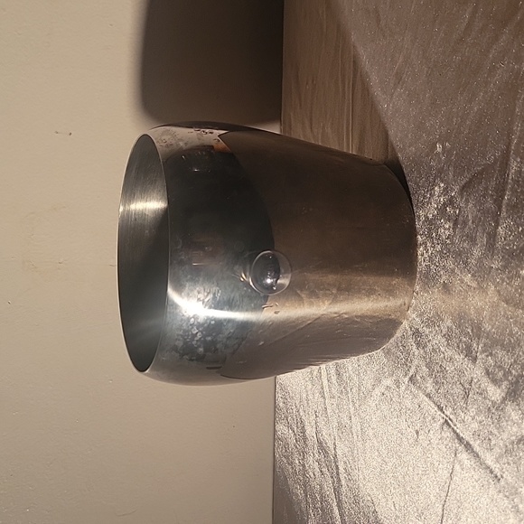 Towle Retro Stainless Steel Ice Bucket Silver Barware Wedding Gift - Picture 3 of 9